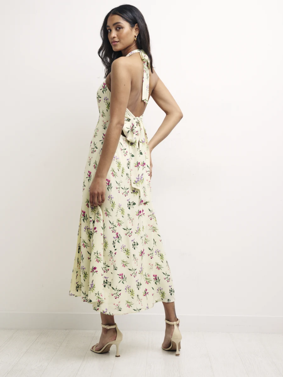 NOBODY´S CHILD Holly Flowers Midi Dress