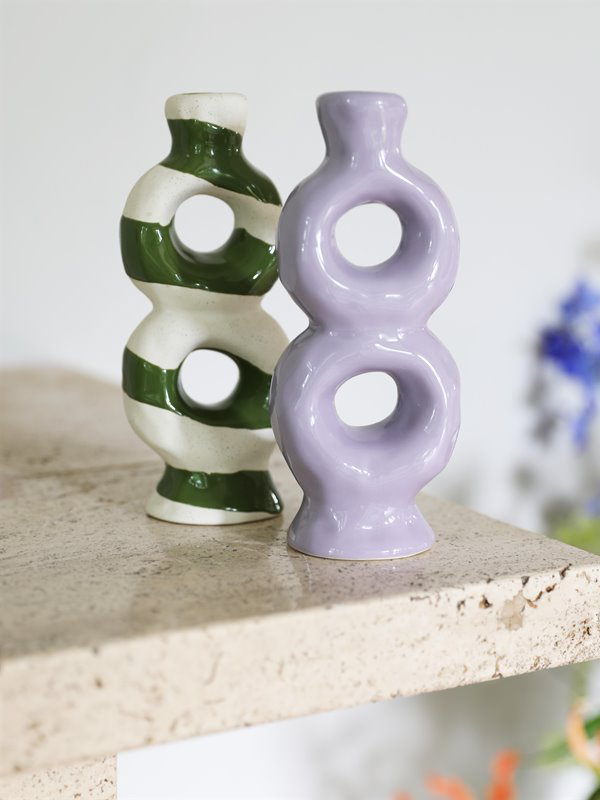 Loop Candle Holder Striped