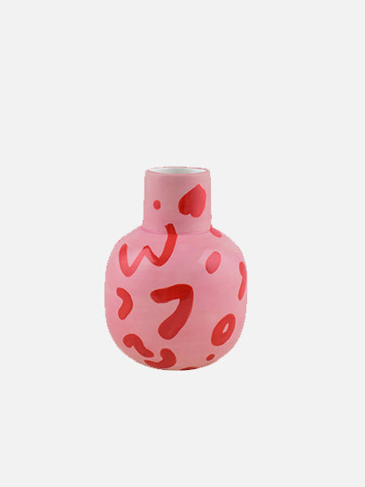 Vase Pink Abstract