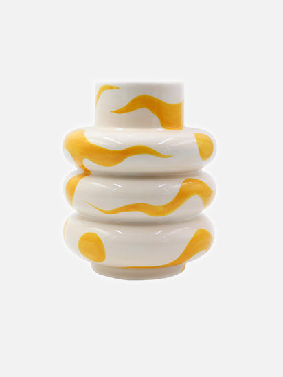 Yellow Symbols Vase