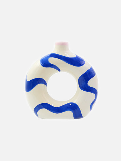 Blue Swirl Vase