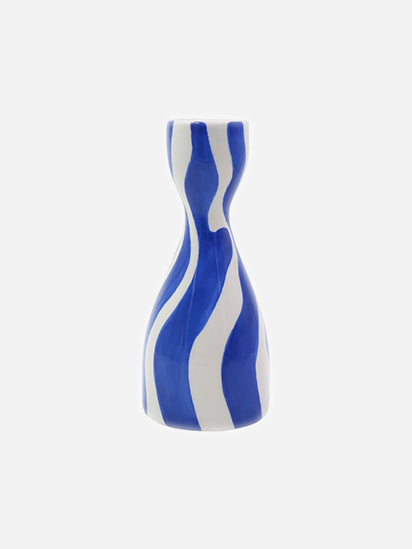 Candleholder Blue Swirl