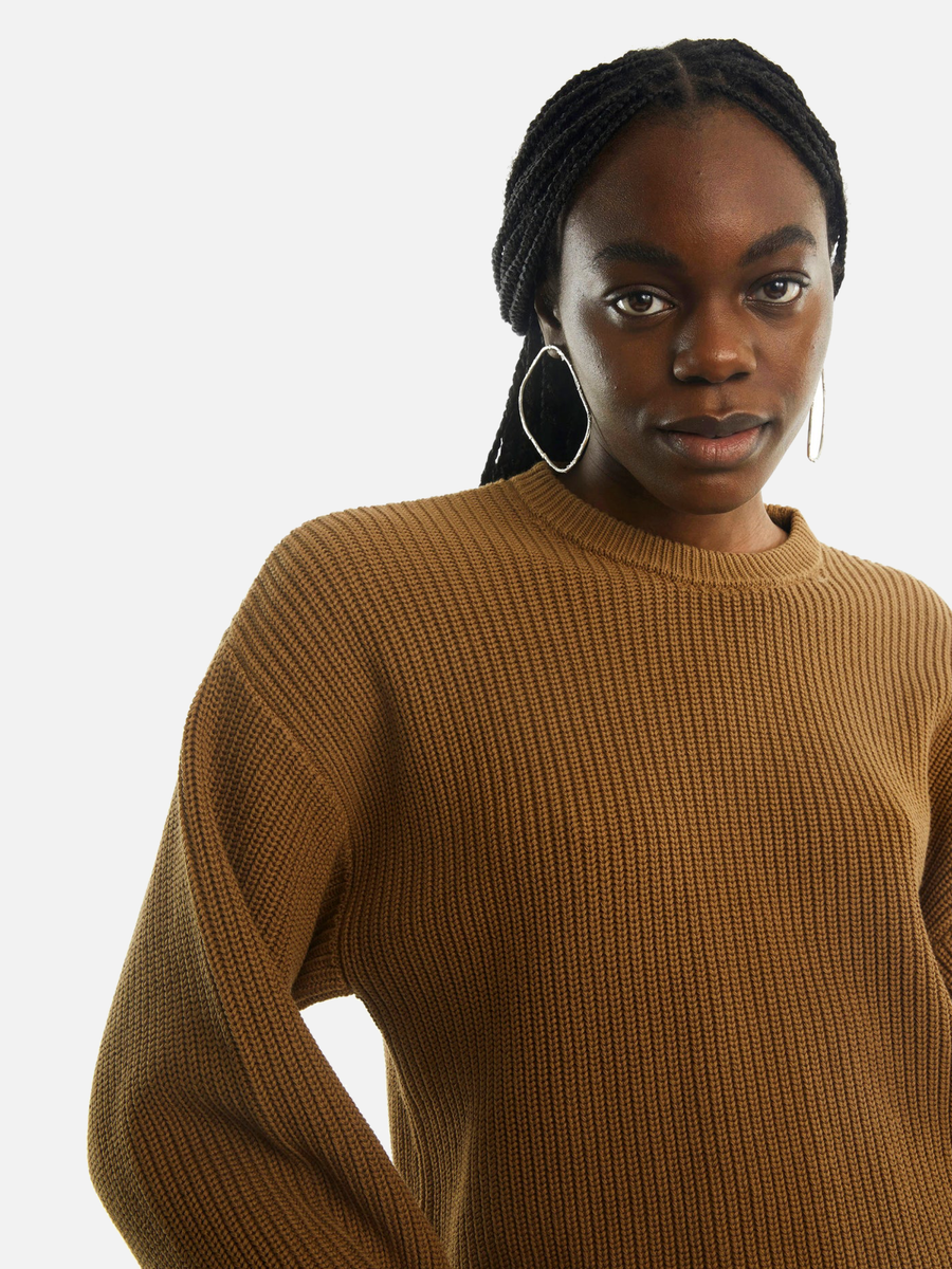 OVAL SQUARE Want O-knit Ermine Pullover