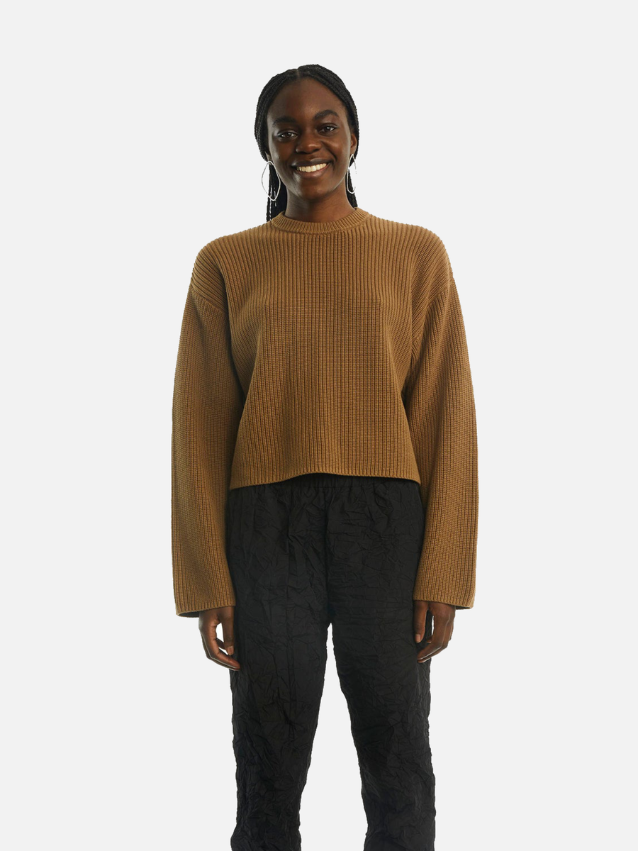 OVAL SQUARE Want O-knit Ermine Pullover