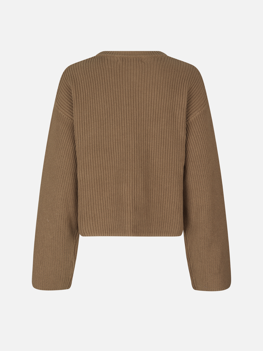 OVAL SQUARE Want O-knit Ermine Pullover