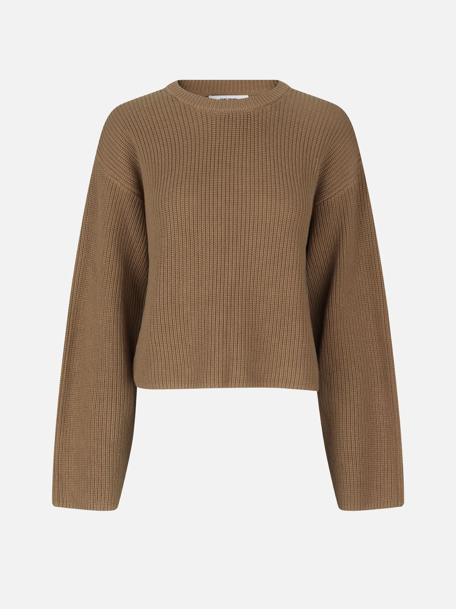 OVAL SQUARE Want O-knit Ermine Pullover