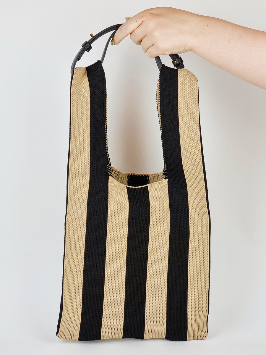 Striped Knit Bag