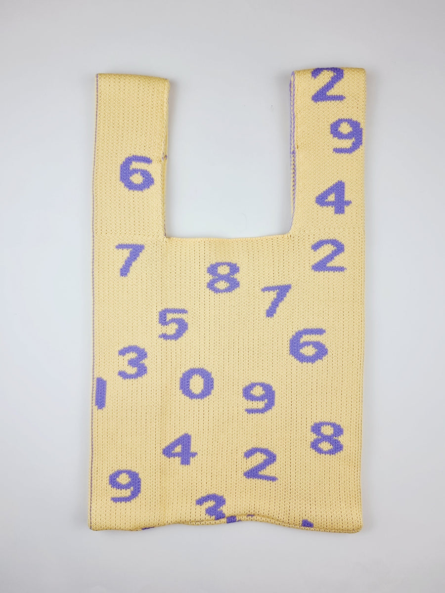 Numbers Knit Bag