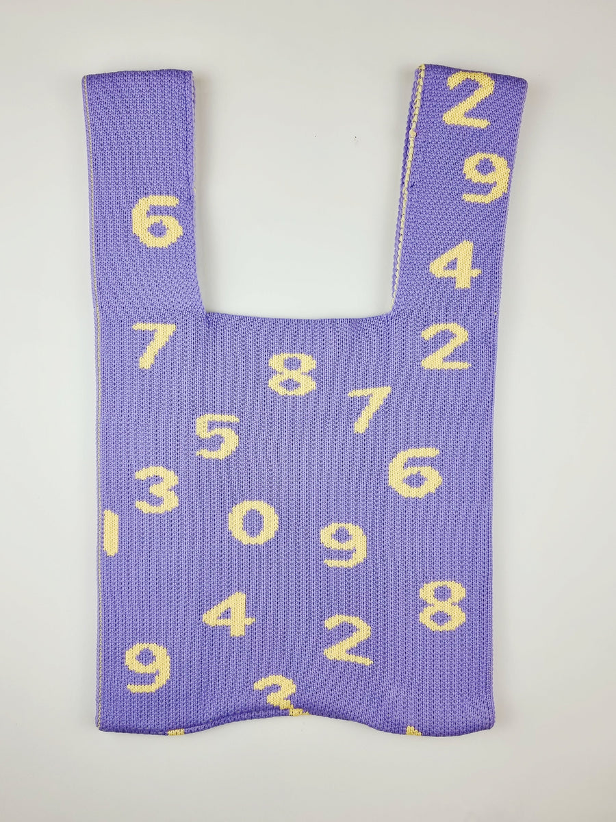 Numbers Knit Bag