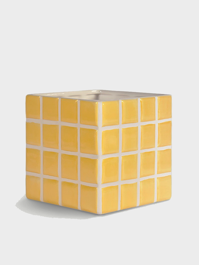 Tile Pot Yellow