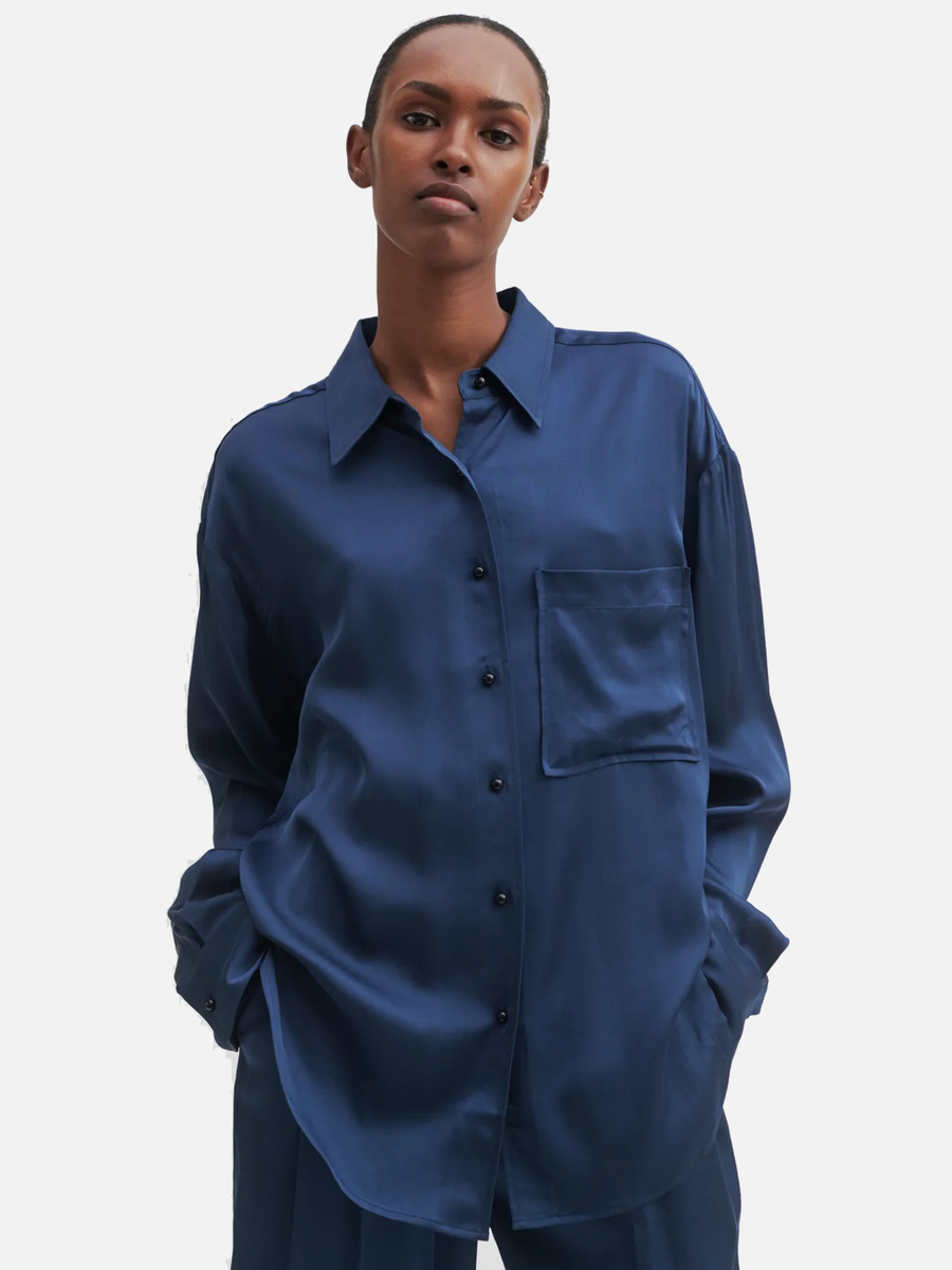 SECOND FEMALE Galla Shirt Blue