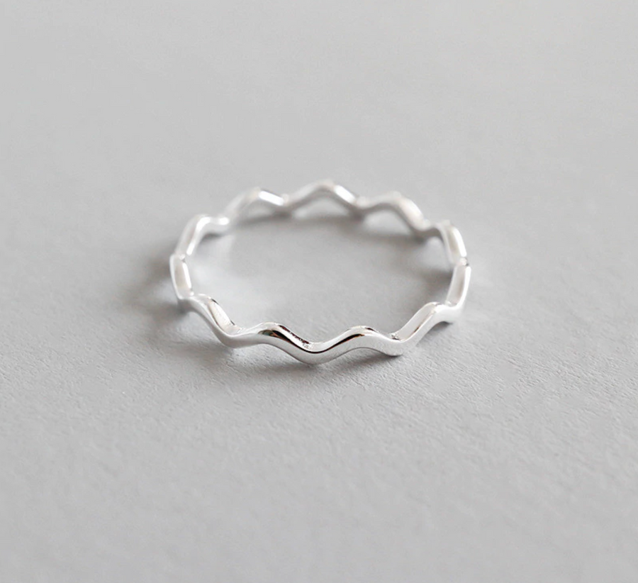 ring waves silver SELECTED BY SIGHT