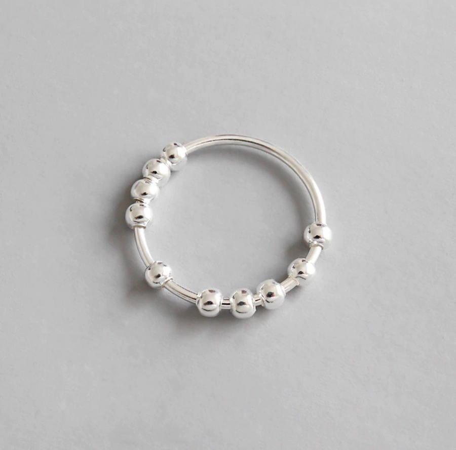 ring with small balls SELECTED BY SIGHT