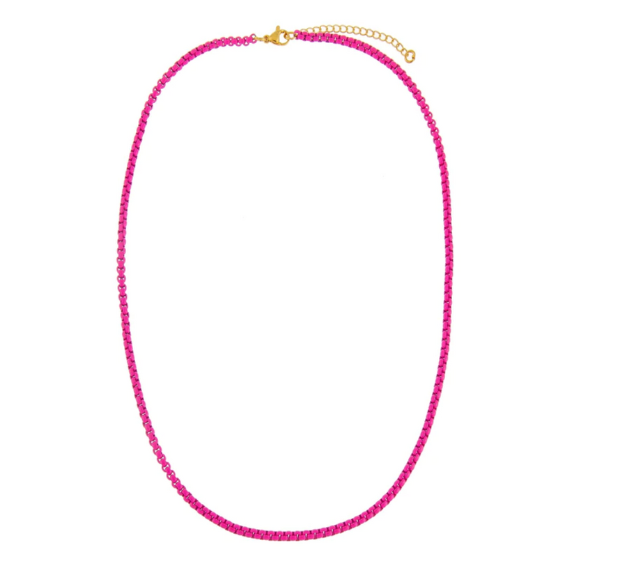 Necklace in fancy colors