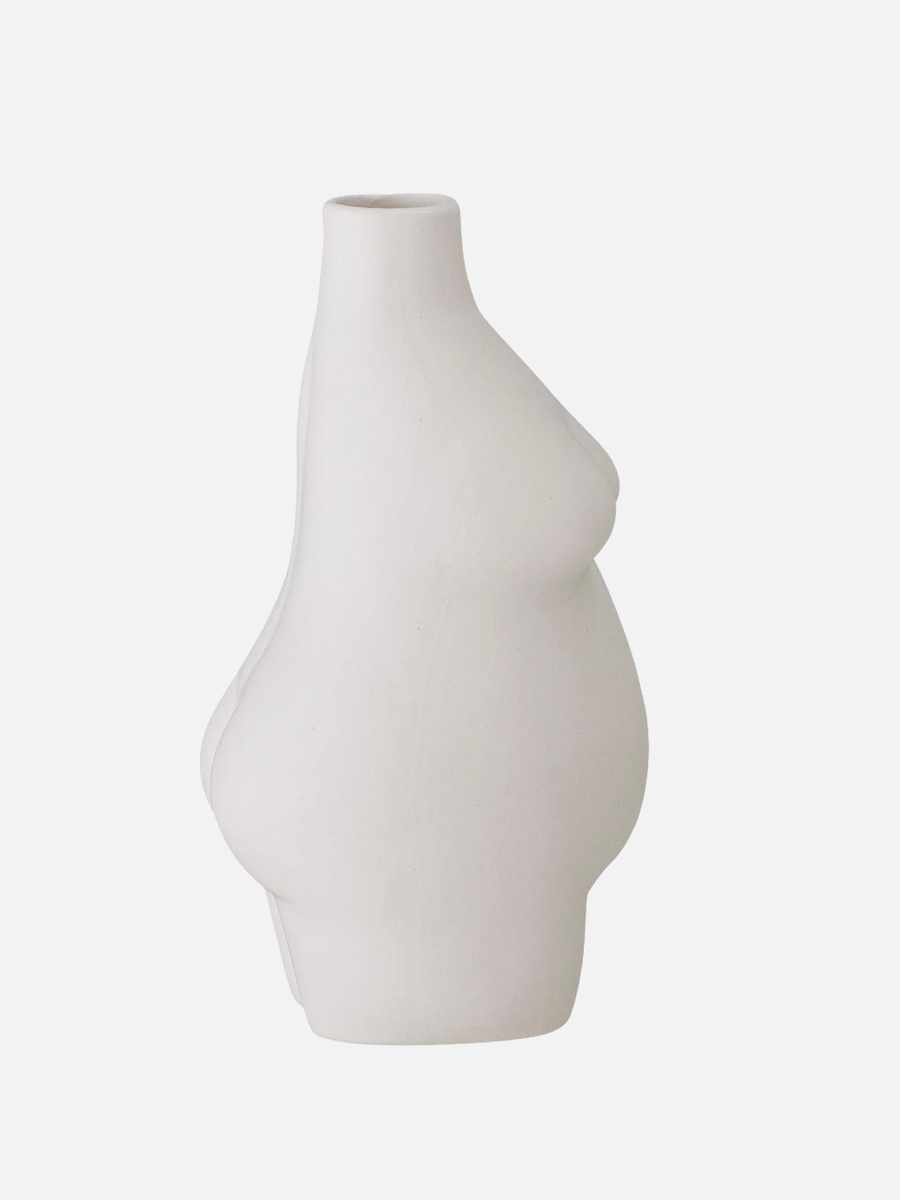 Body Vase, Weiss- PICK UP ONLY