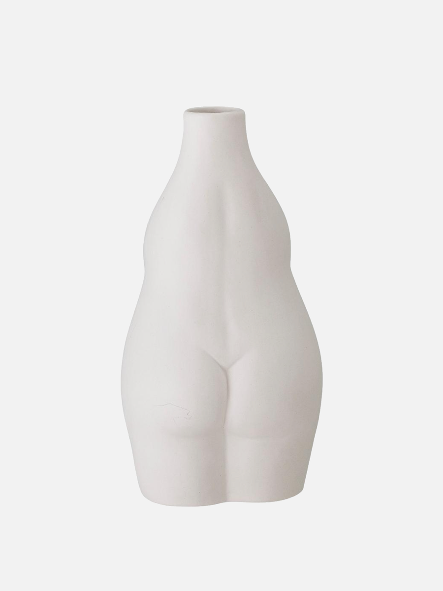 Body Vase, Weiss- PICK UP ONLY