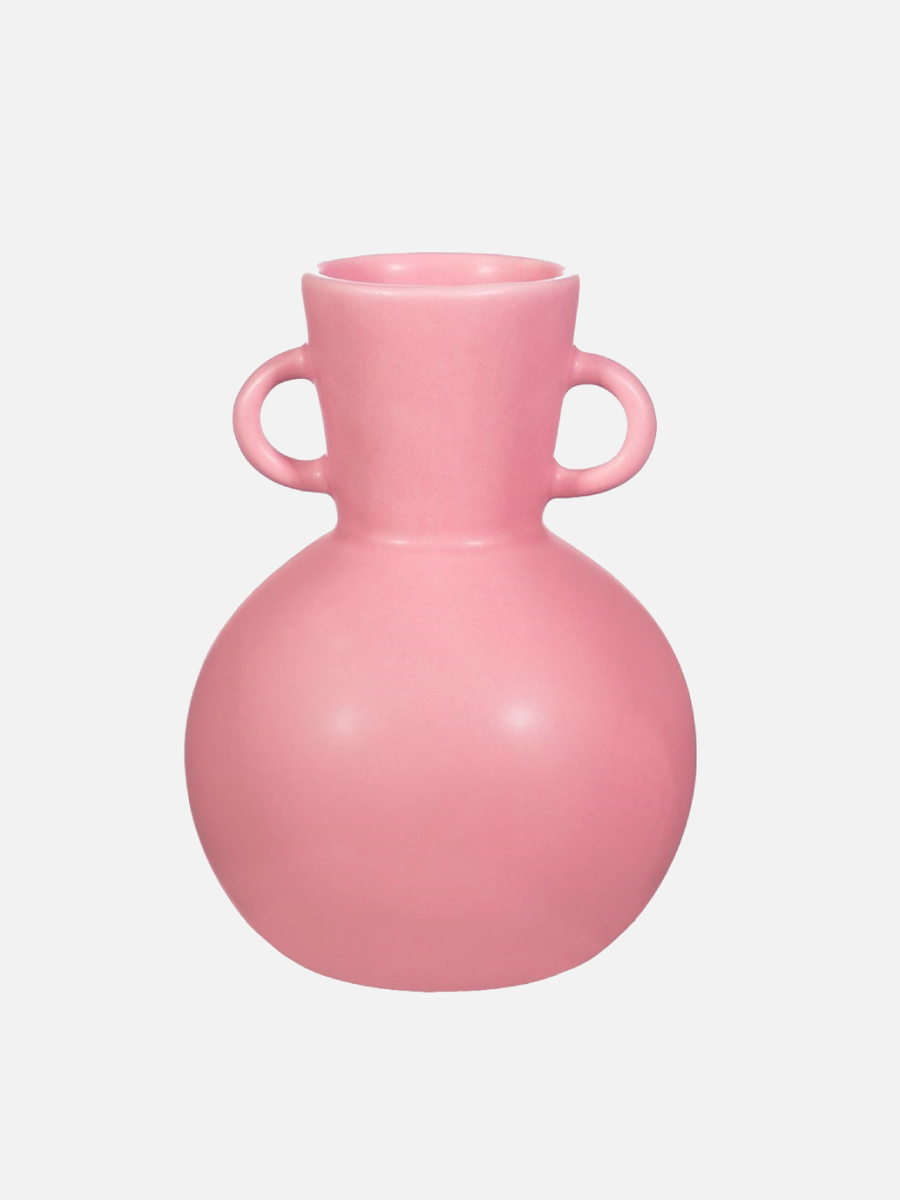 Small Amphora Vase Bubblegum Pink - PICK UP ONLY