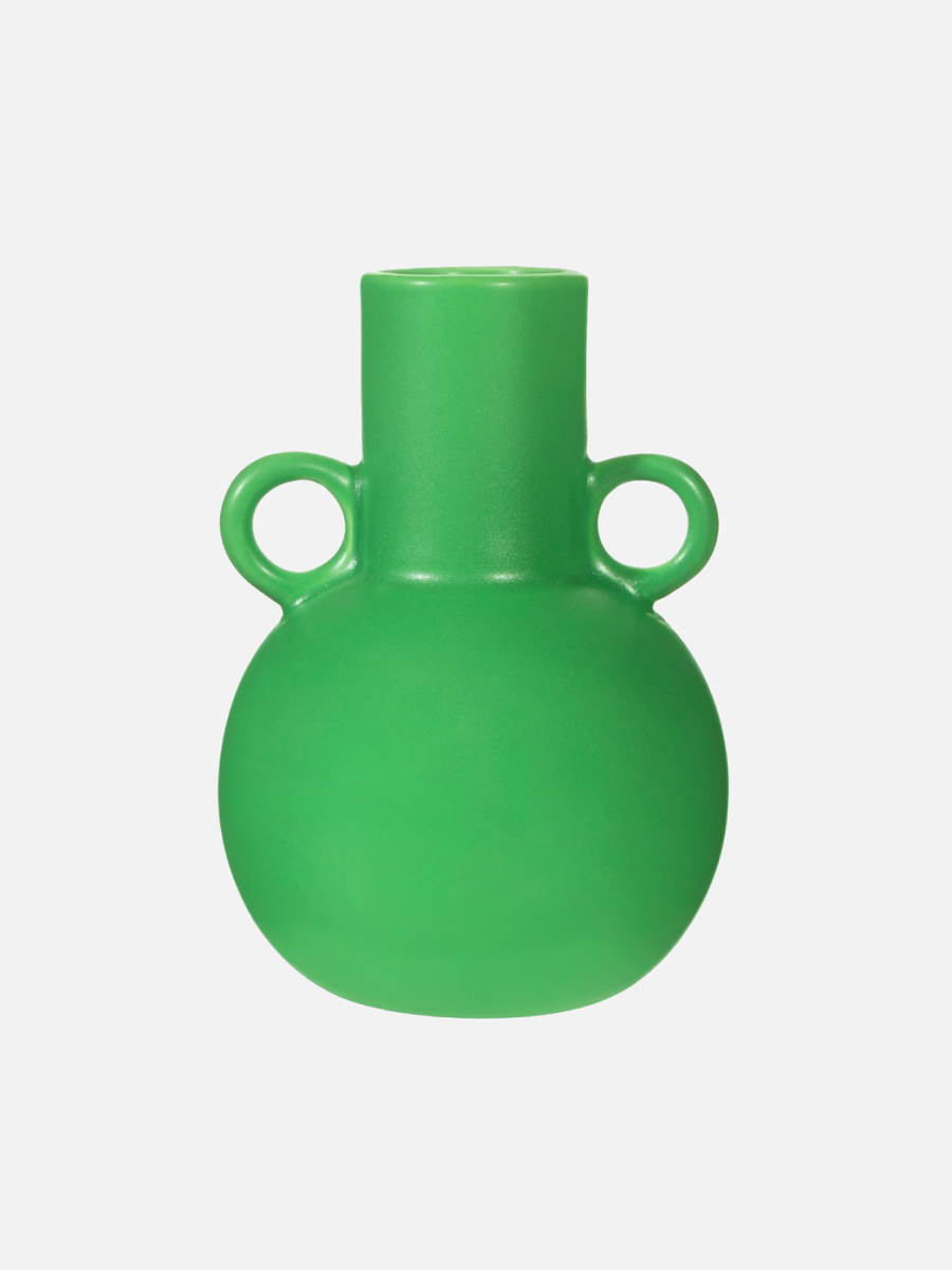 Small Amphora Vase Bubblegum Apple Green - PICK UP ONLY