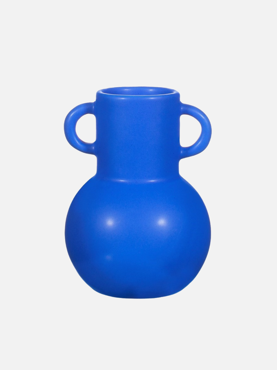 Small Amphora Vase Bubblegum Deep Blue - PICK UP ONLY