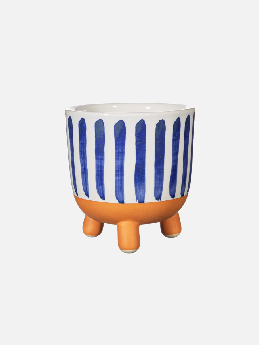 Blue Stripe Planter