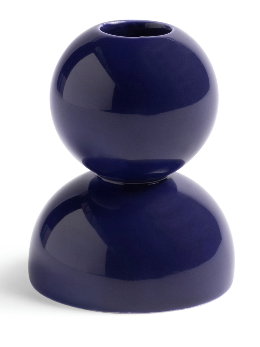 CANDLE HOLDER STACK PURPLE