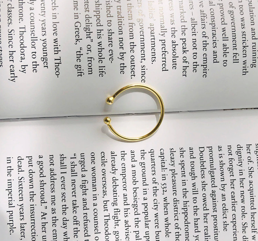 small ball ring SELECTED BY SIGHT