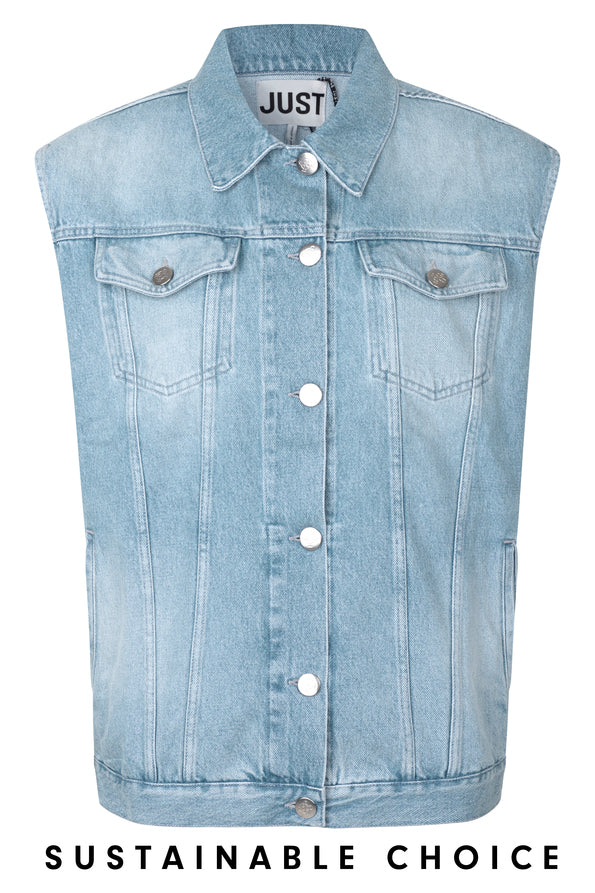 Cloud Denim Vest JUST FEMALE