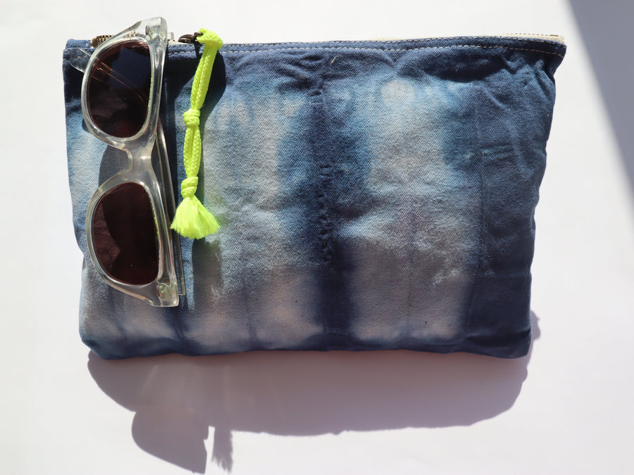 Shibori Dyed COSMETIC BAG