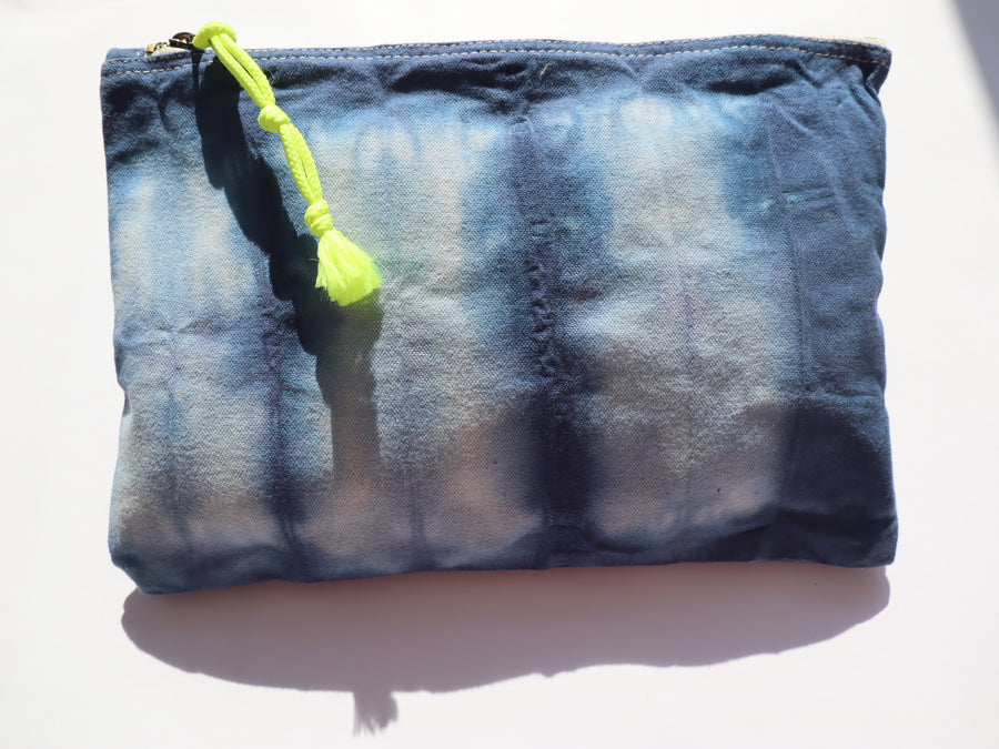 Shibori Dyed COSMETIC BAG