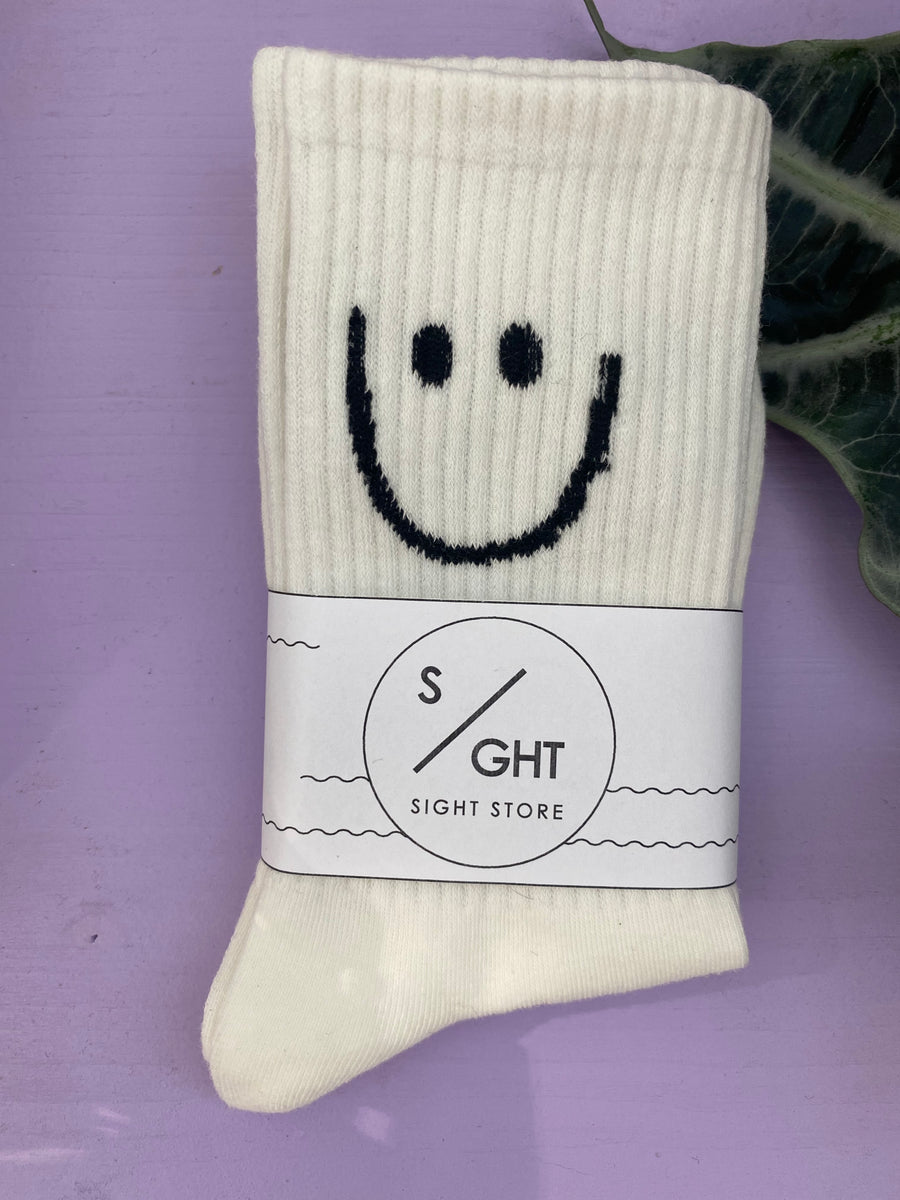 Smiley SOCKS- white