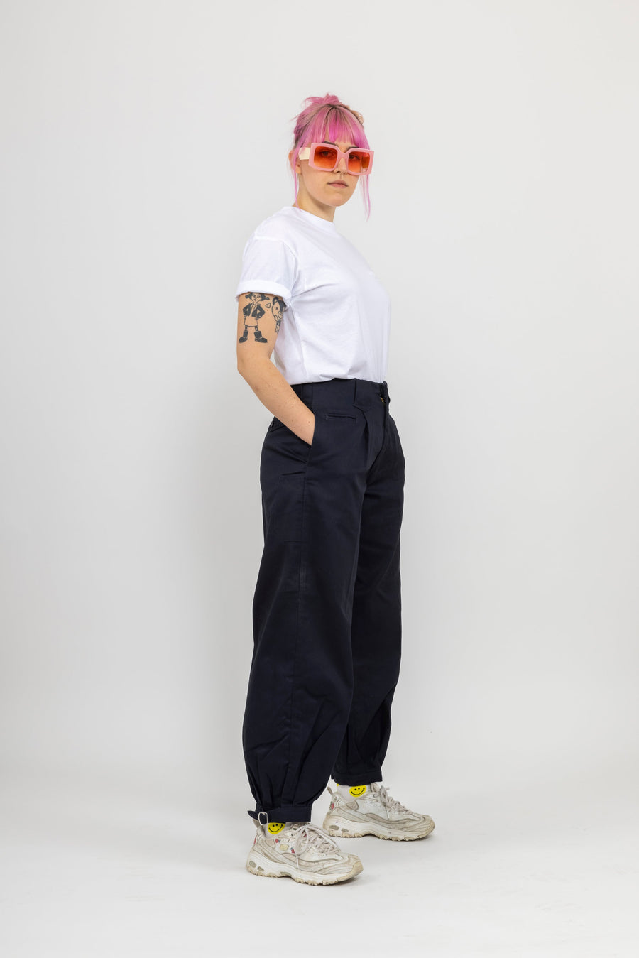 JAPANESE WORKWEAR Pants - Navy