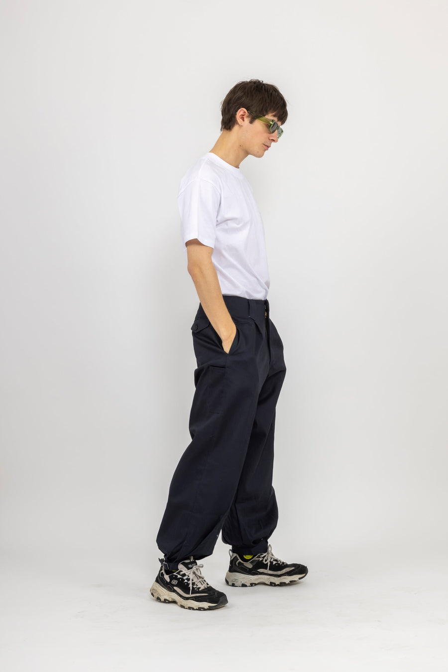 JAPANESE WORKWEAR Pants - Navy