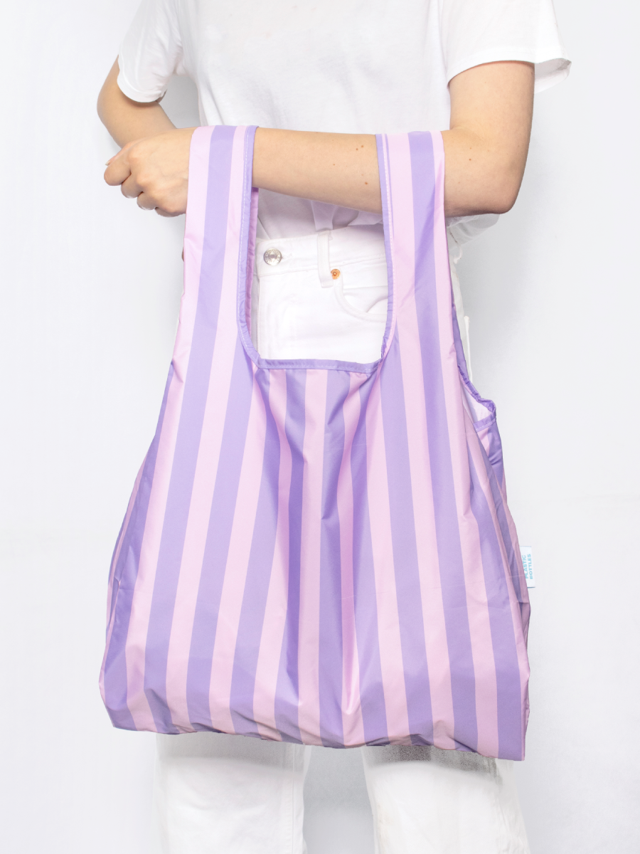 Purple Stripes Kind Bag