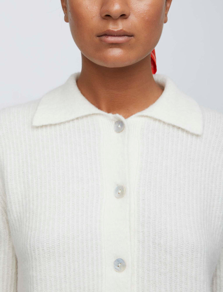 Rebelo Cardigan buttercream JUST FEMALE