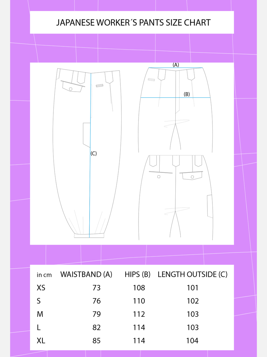 JAPANESE WORKWEAR Pants - Fawn