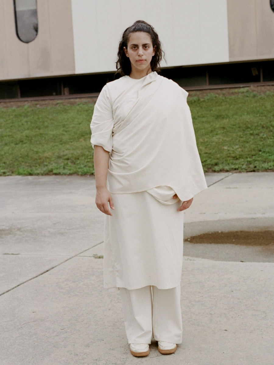 BASERANGE Shaw Silk Dress Undyed