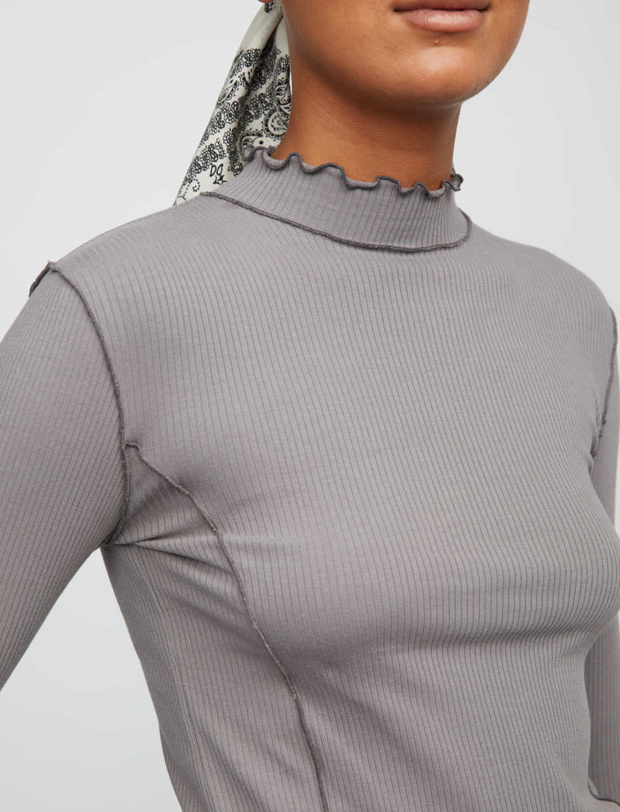 Begin blouse grey JUST FEMALE