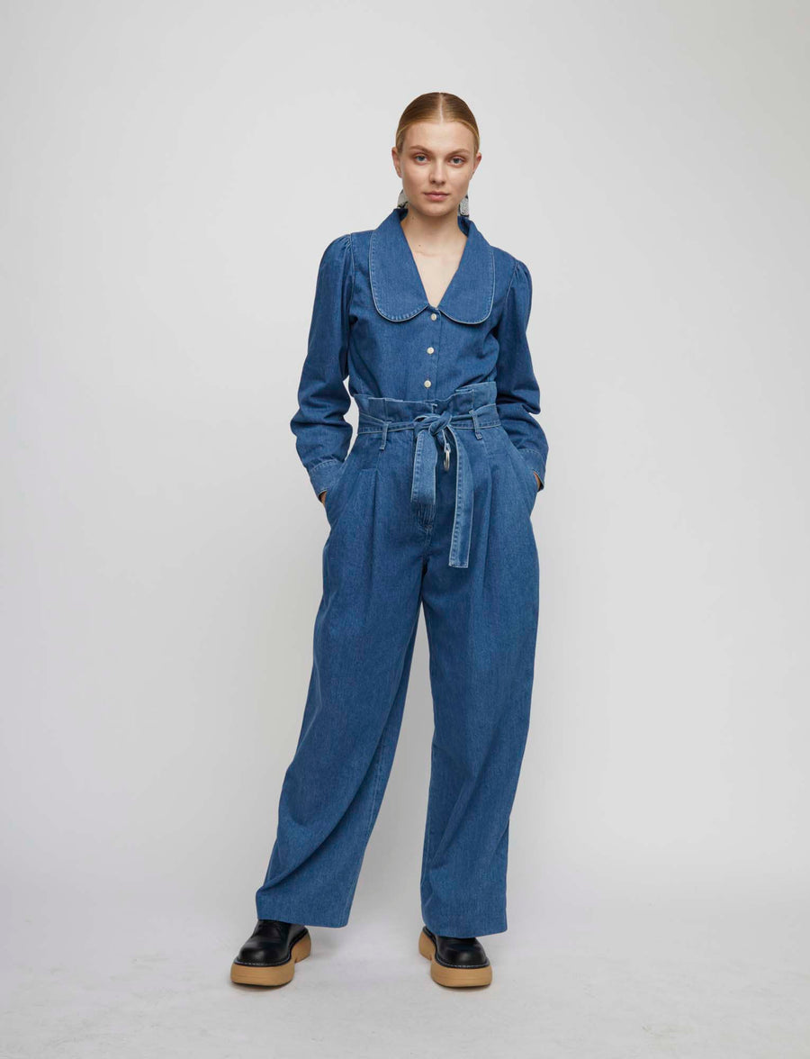 Best denim trousers blue denim JUST FEMALE