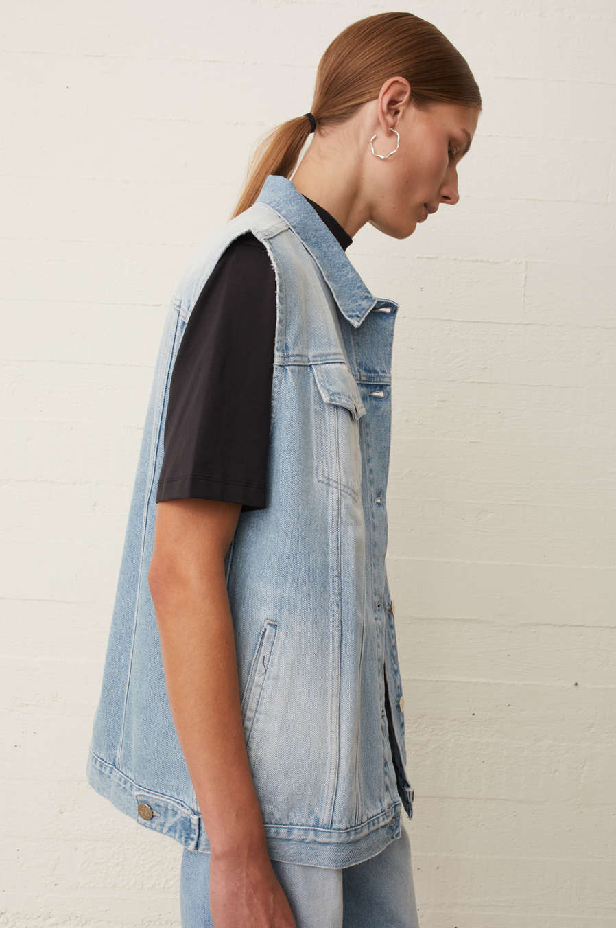 Cloud Denim Vest JUST FEMALE