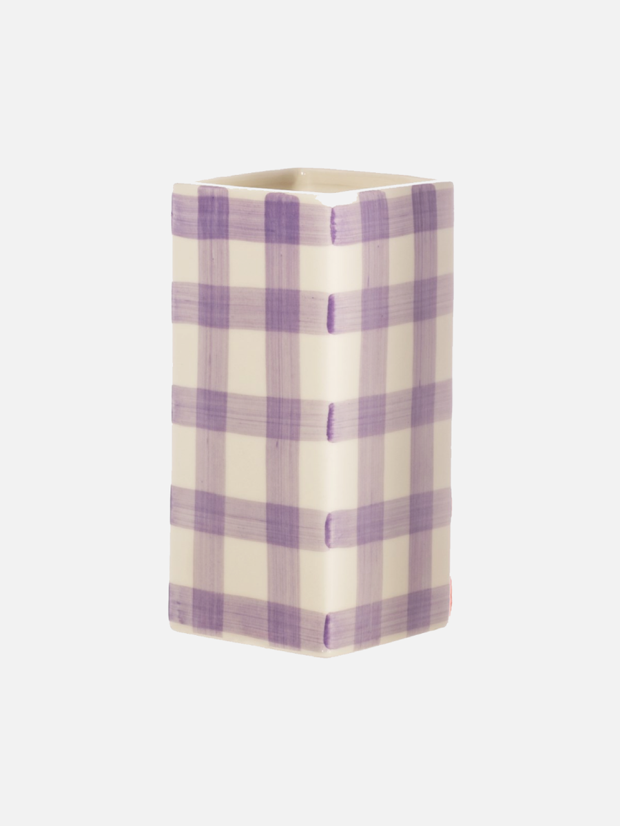 Gingham Vase