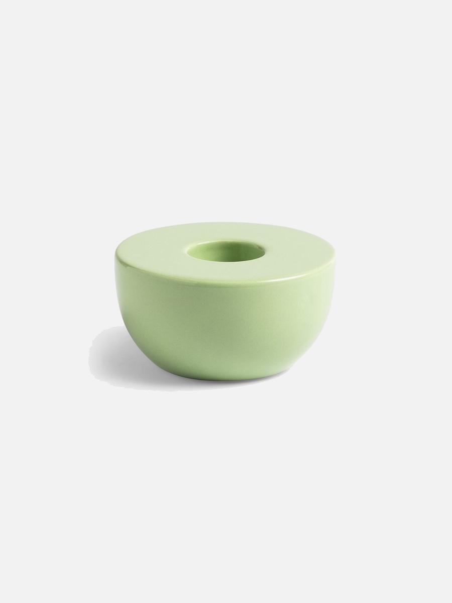 CANDLE HOLDER DONUT MINT