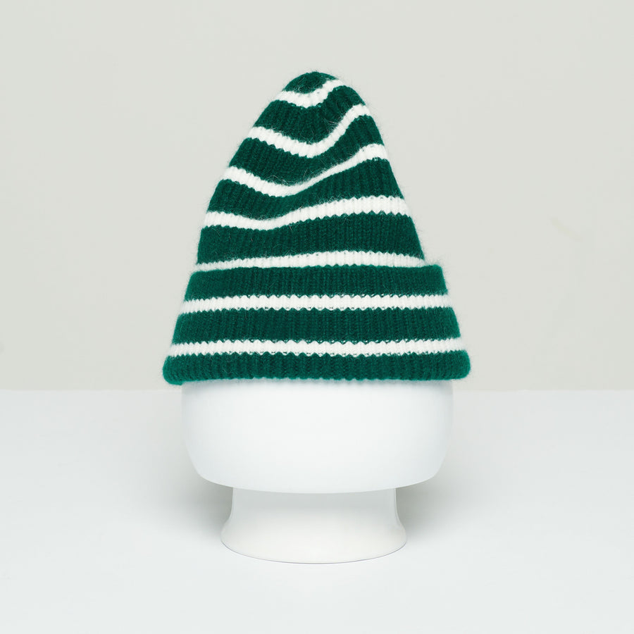 LE BONNET Beanie Moss Stripe