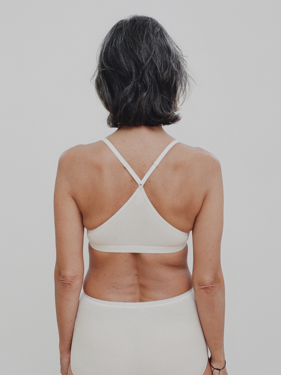 BASERANGE X-Bra Rib Black And Off White