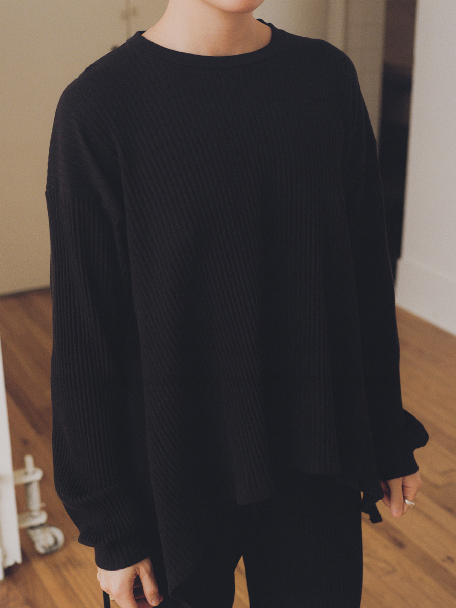 BASERANGE Shaw Longsleeve Black Rib