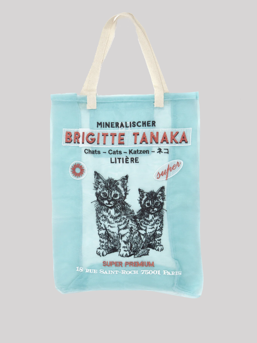 CATS bestickte Tasche aus Organza