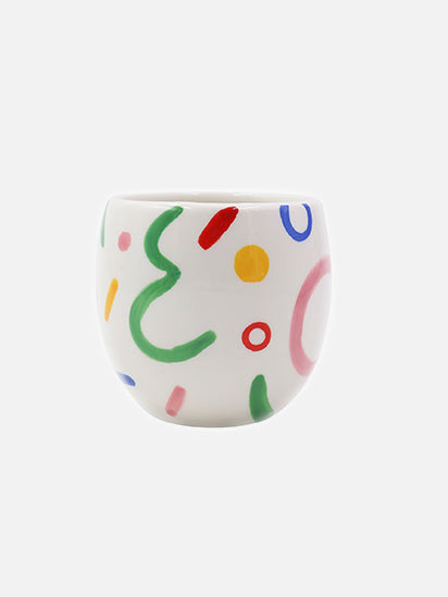 Colorful Abstract Plant Pot Various Colors